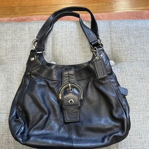 Coach hobo bag Black leather.